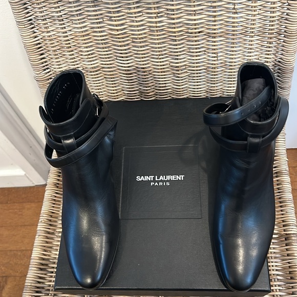 NIB Saint Laurent Blake Jodhpur Strap Ankle Boots - Picture 5 of 15